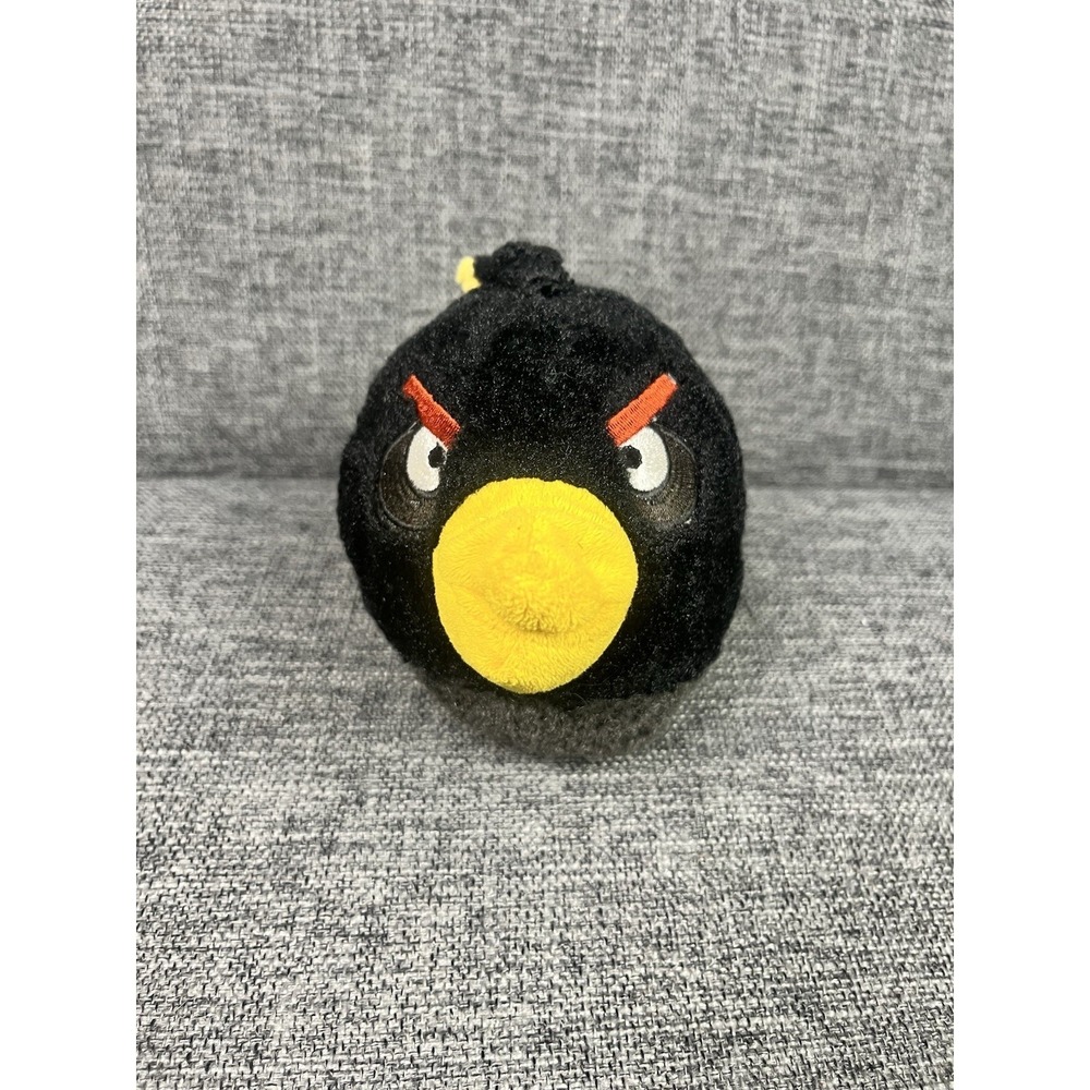 Angry Birds Black Bomb Plush 5" Commonwealth. 2010 Angry Birds Plush
